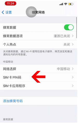 和龙苹果14维修网分享如何给iPhone14的SIM卡设置密码 