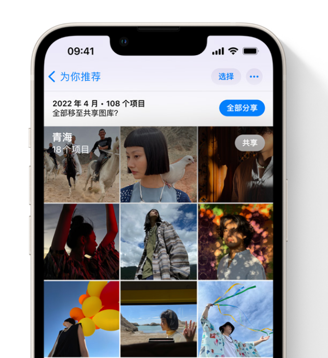 和龙苹果维修网点分享在 iPhone 上使用共享图库 