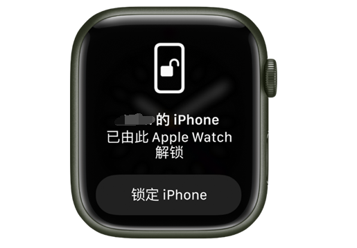 和龙苹果手机维修分享用 AppleWatch 解锁配备面容 ID 的 iPhone方法 